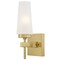 Westinghouse Fixture Wall 60W E12 Chaddsford Champagne Brass Frosted Glass 6353000 - alternate 4